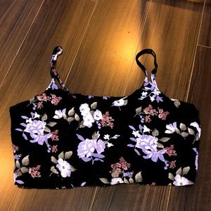 FOREVER 21 Flora Crop Tank